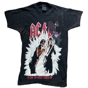 AC/DC Blow Up Your Video 1988 Concert Tour T-Shirt Tee - Size S Small - ORIGINAL